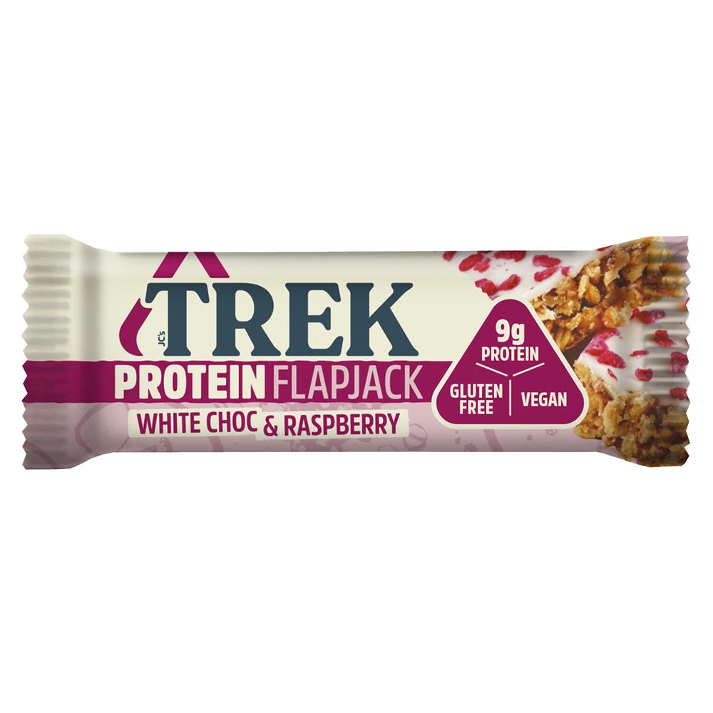 TREK Protein Flapjack White Choc & Raspberry