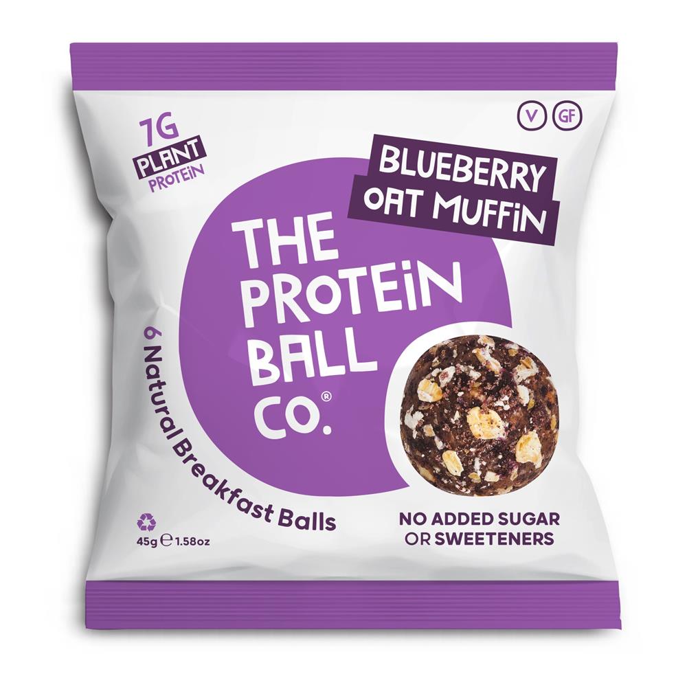 The Protein Ball Co. Blueberry Oat Muffin Vegan Protein Balls