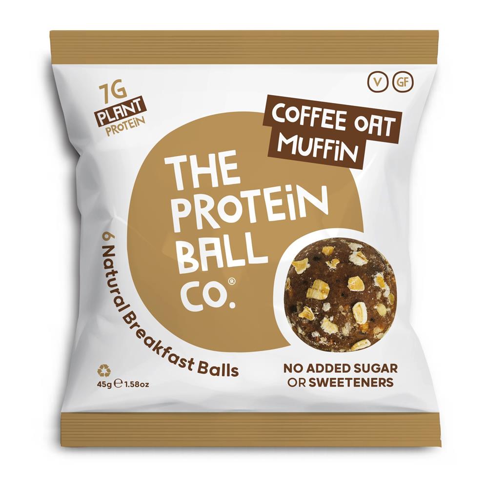 The Protein Ball Co. Coffee Oat Muffin Vegan Protein Balls