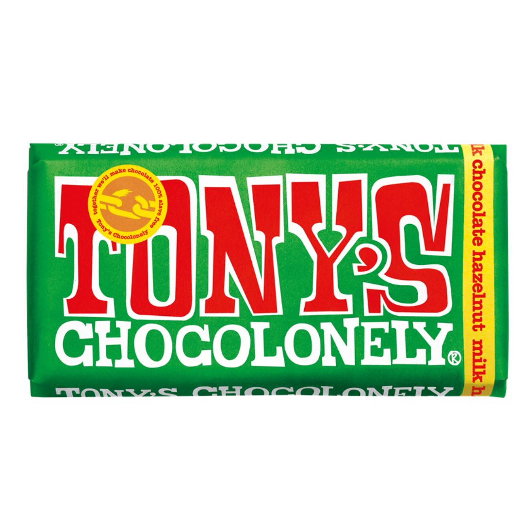 Tony's Milk Hazelnut 32% Bar