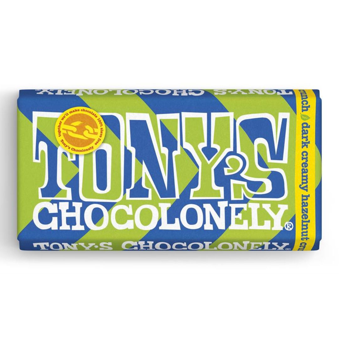 Tony's Vegan Dark Creamy Hazelnut Crunch 51% Bar