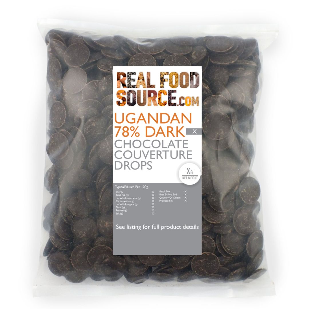 Ugandan 78% Dark Chocolate Couverture Drops