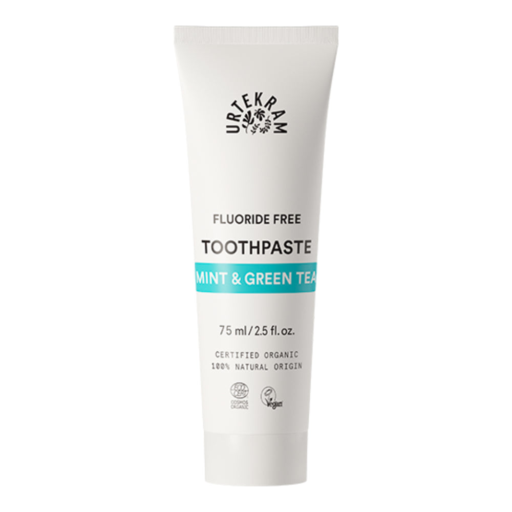 Urtekram - Mint & Green Tea Flouride Free Toothpaste 75ml