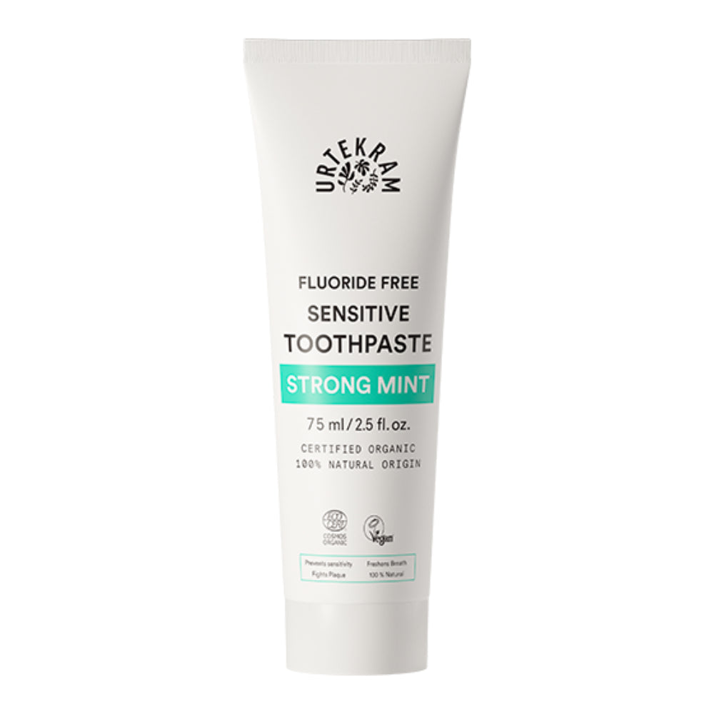 Urtekram - Strong Mint Flouride Free Sensitive Toothpaste