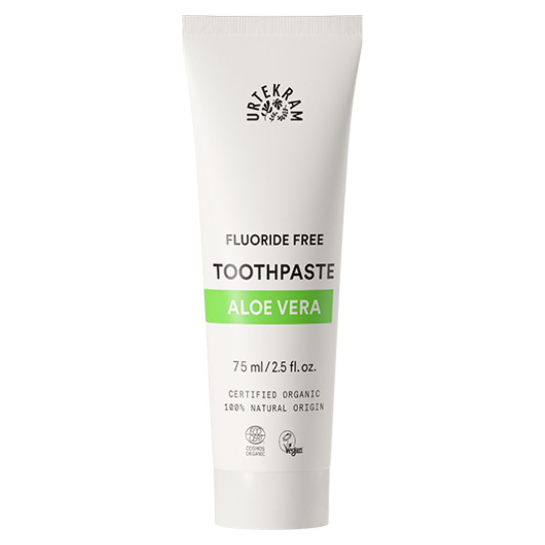 Urtekram Fluoride Free Aloe Vera Toothpaste – RealFoodSource