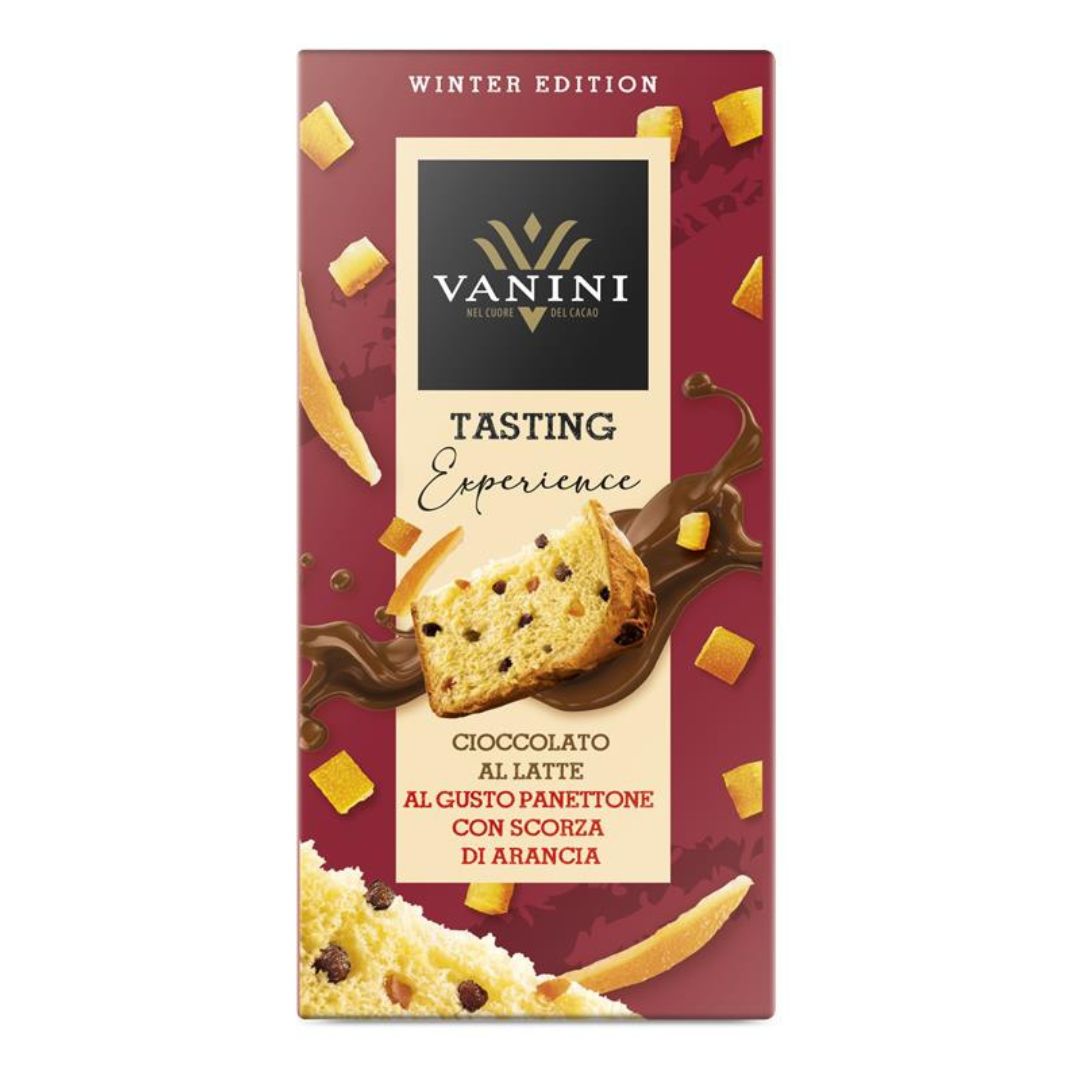 Vanini Tasting Experience Bar Milk Chocolate Panettone Taste With Orange Zest