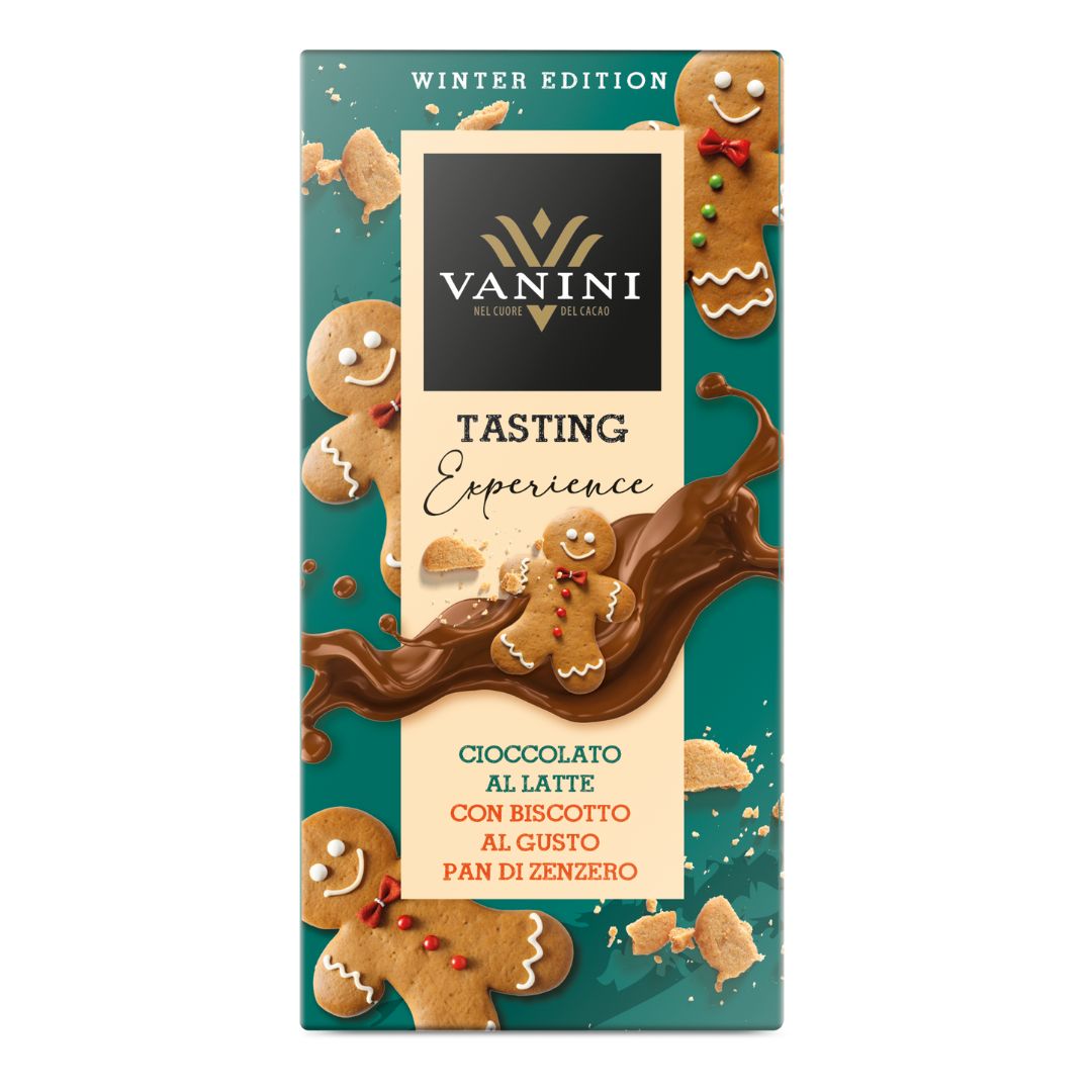 Vanini Tasting Experience Bar Milk Chocolate and Gingerbread