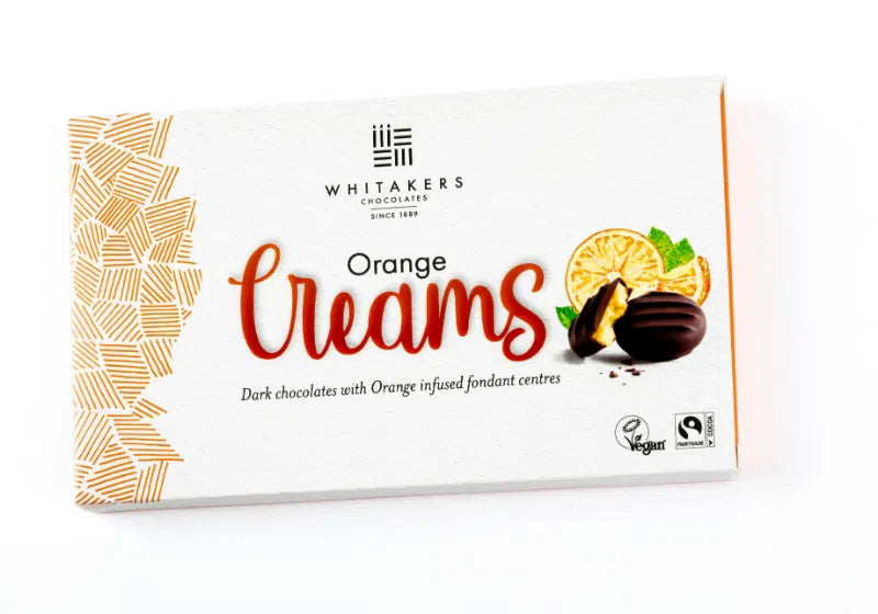 Whitakers - Dark Chocolate Orange Fondant Creams 150g