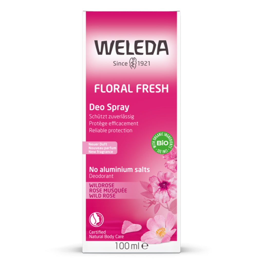 Weleda Floral Fresh Deo Spray Deodorant Wild Rose 100ml