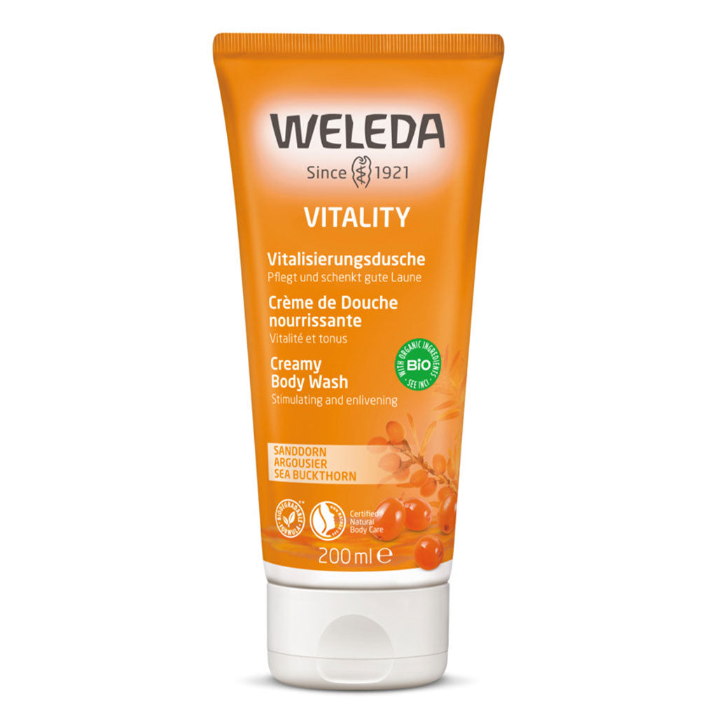 Weleda Vitality Sea Buckthorn Creamy Body Wash 200ml