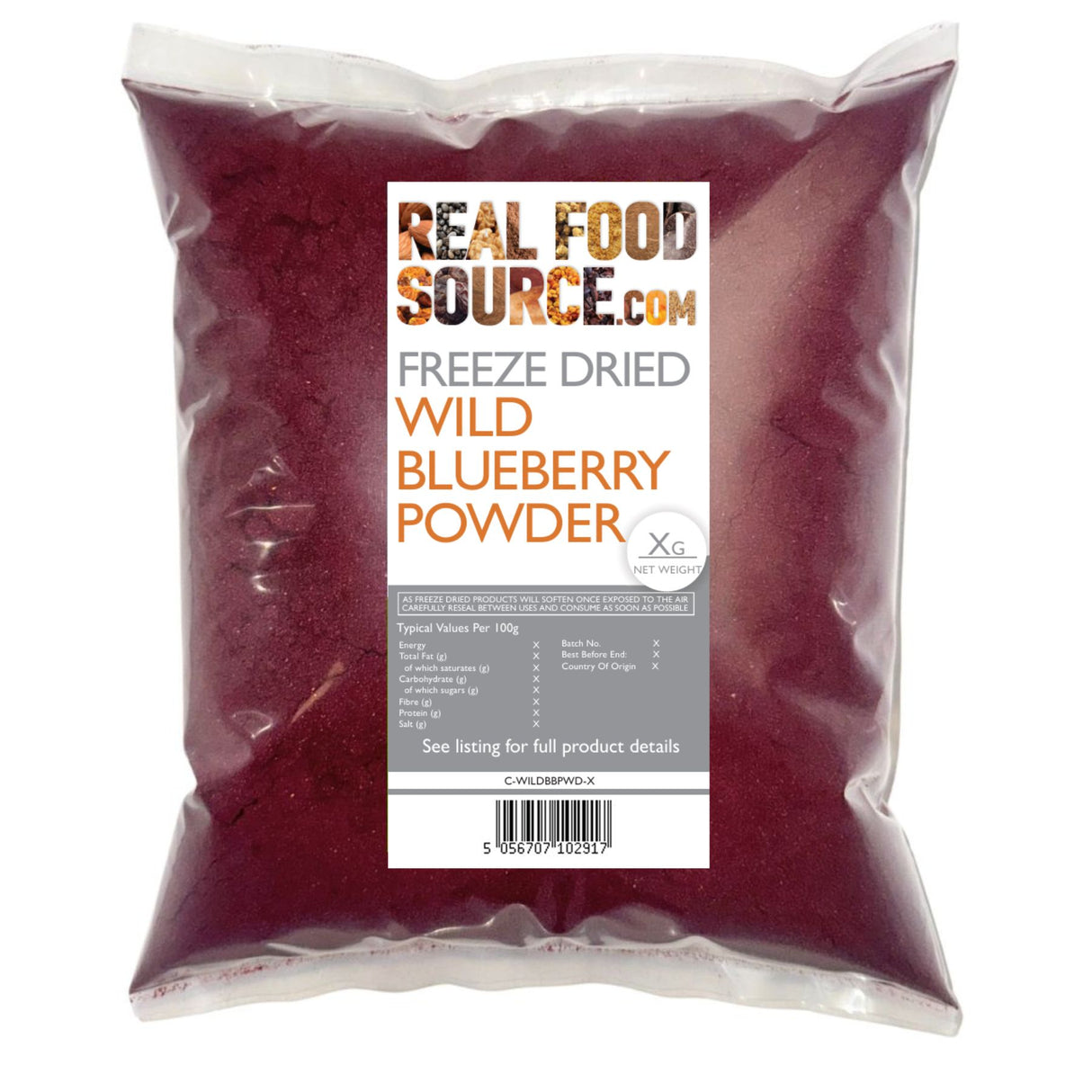 Wild Blueberry Powder, Freeze-Dried