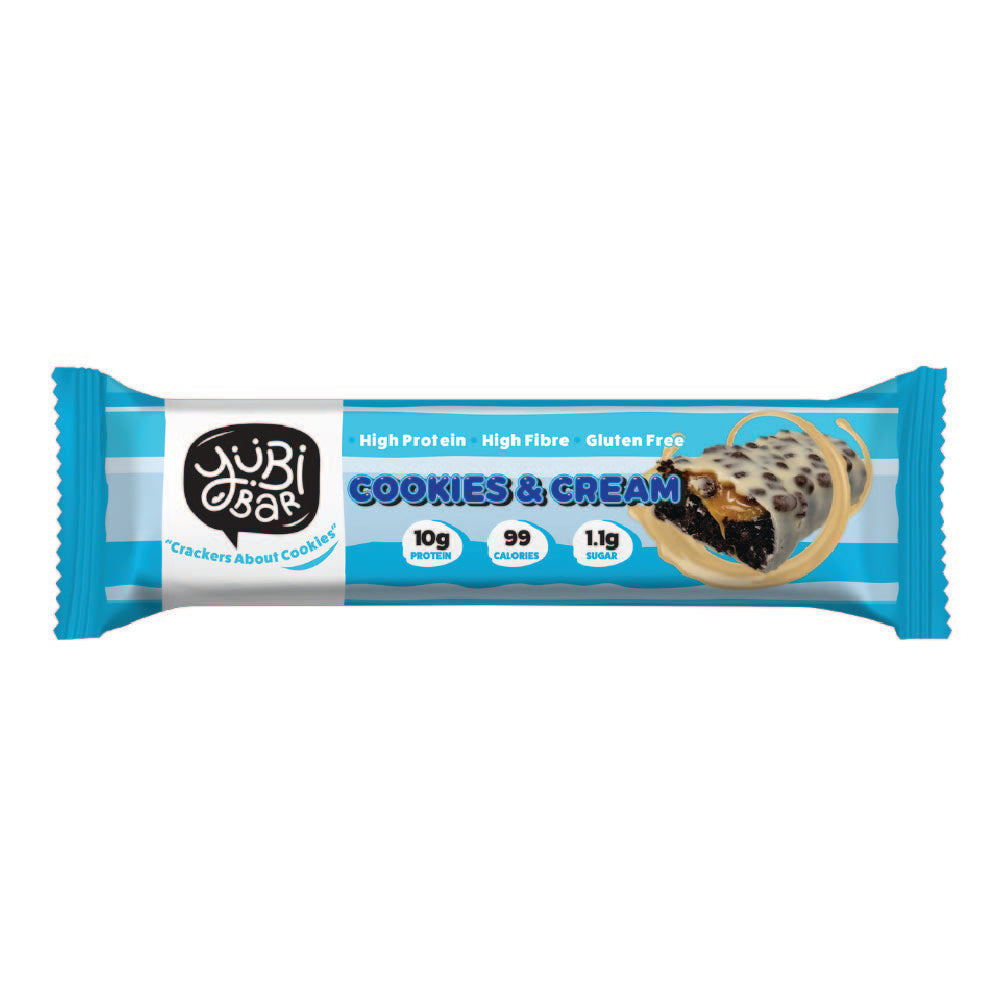 YuBi Bar Cookies and Cream Vegan Protein Bar