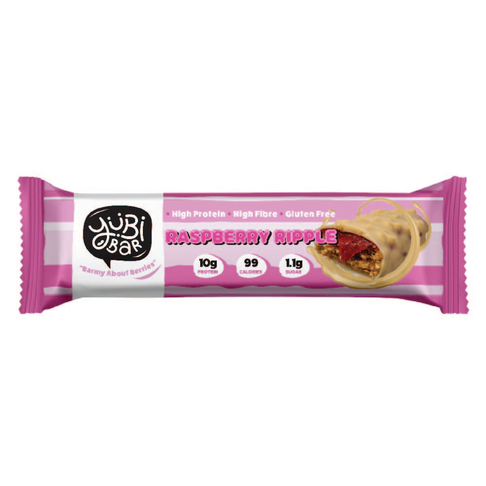 YuBi Bar Raspberry Rippler Vegan Protein Bar