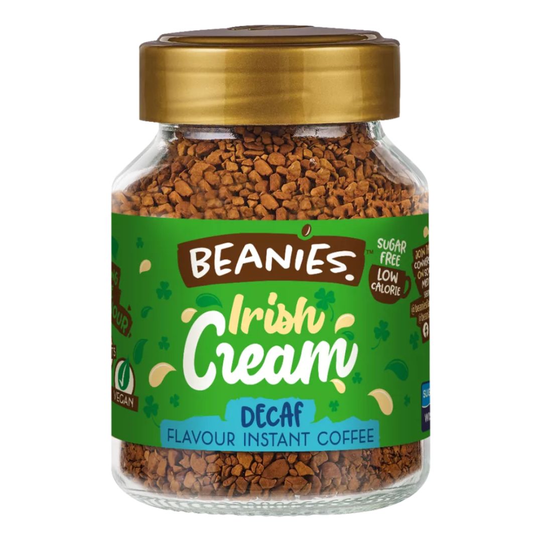 Beanies Irish Cream Flavoured Decaf Instant Coffee