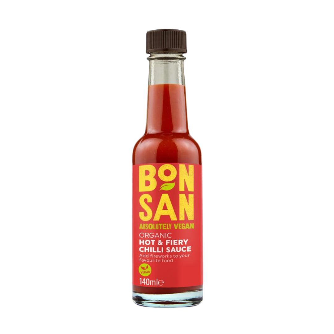 Bonsan Organic Vegan Hot & Fiery Chilli Sauce