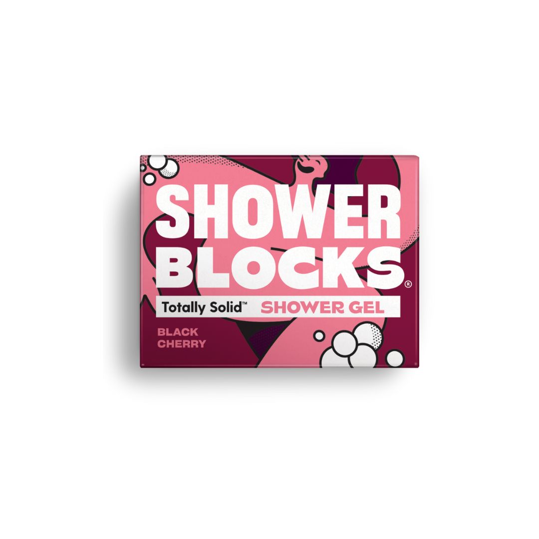 Shower Blocks Solid Shower Gel in Black Cherry