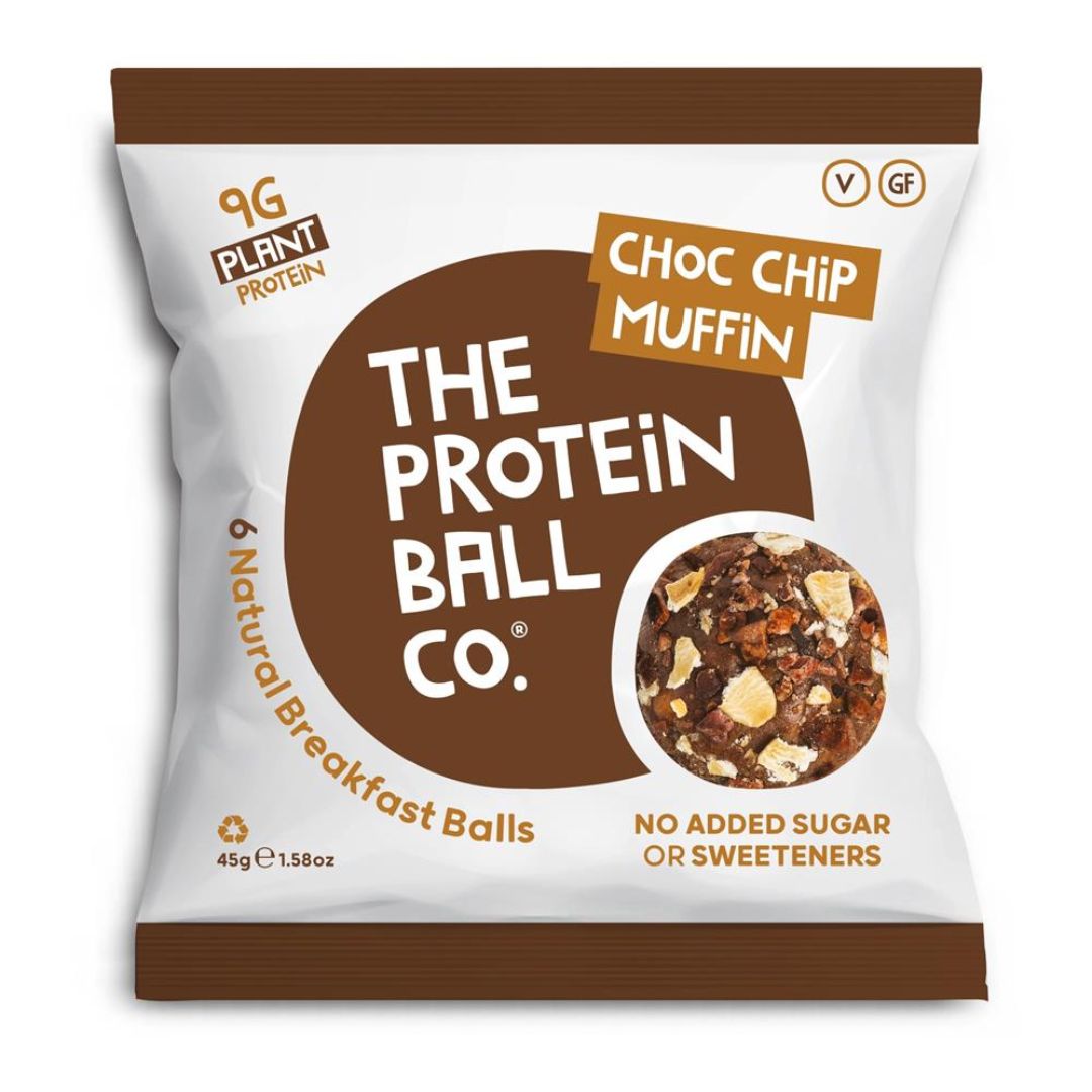 The Protein Ball Co. Chocolate Chip Muffin Vegan Protein Balls