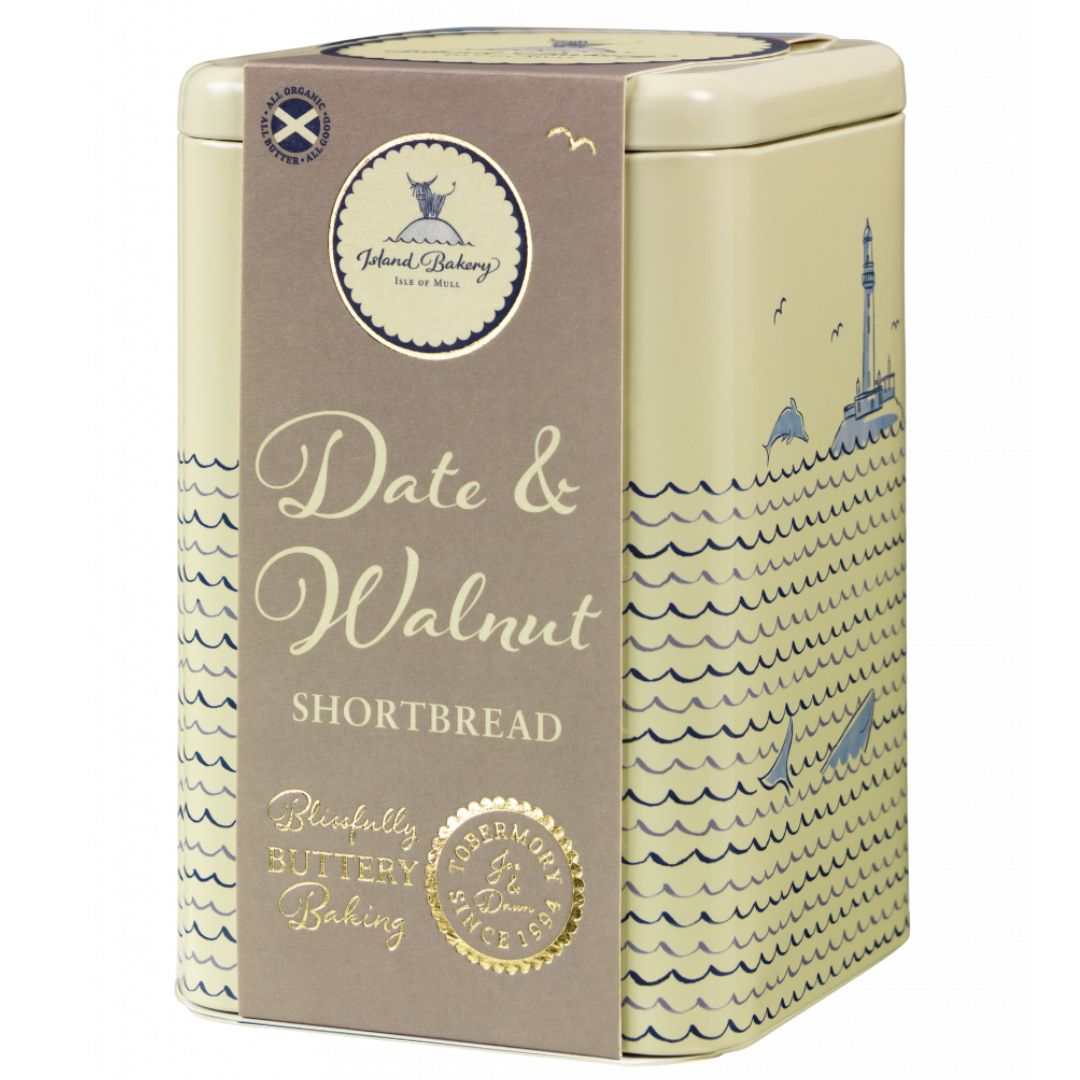 Island Bakery Date and Walnut Shortbread Tin