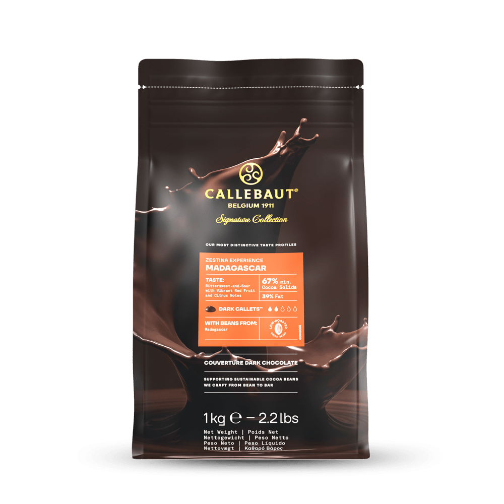 Callebaut Zestina Madagascar Couverture Dark Chocolate Callets 1kg