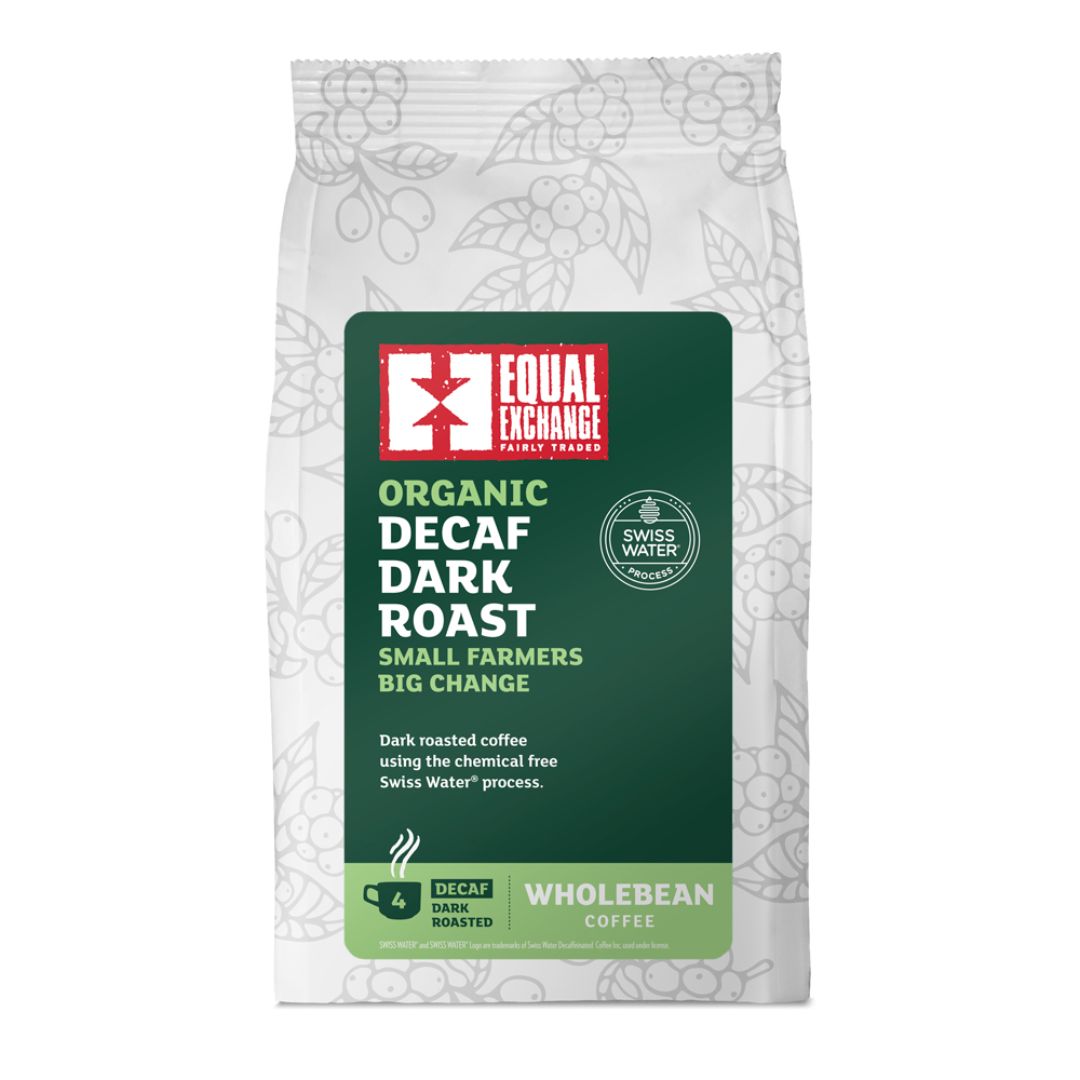 Equal Exchange Organic Decaffeinated Dark Roast Coffee Beans