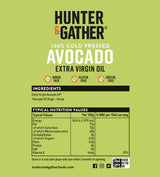 Hunter & Gather Extra Virgin Avocado Oil - Cold Pressed