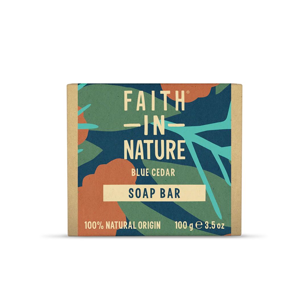 Faith in Nature Blue Cedar Hand Soap Bar