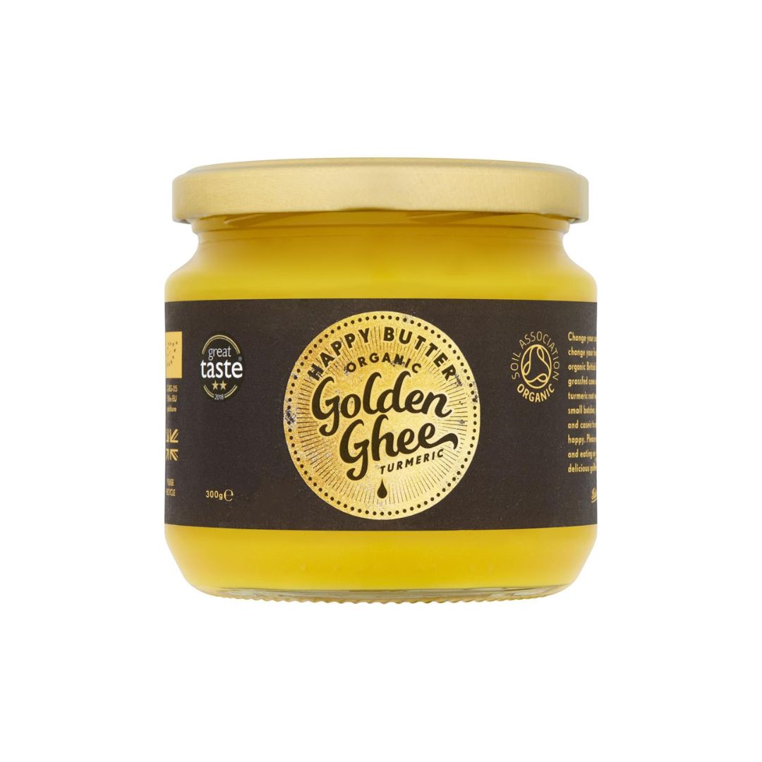 Happy Butter Organic Artisan UK Golden Turmeric Ghee