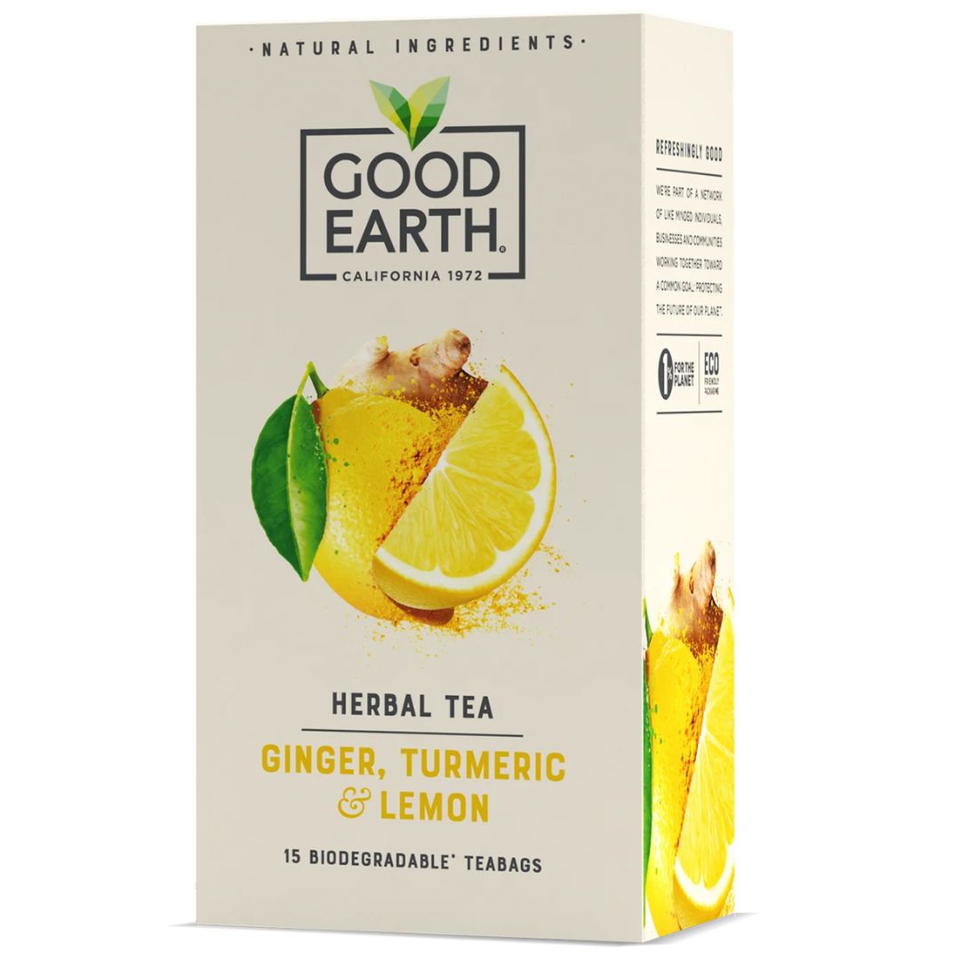 Good Earth Ginger, Turmeric & Lemon Tea Bags