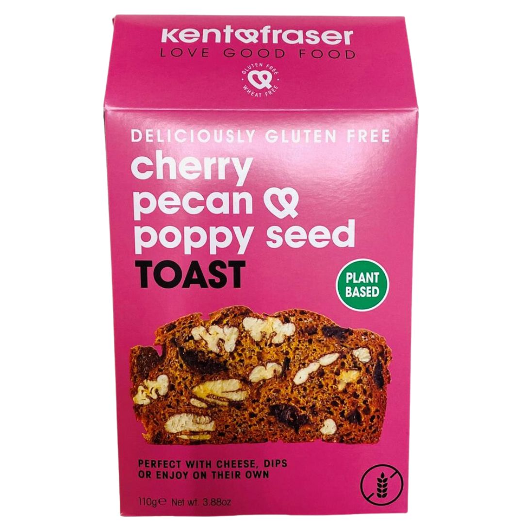 Kent & Fraser Gluten-Free Vegan Cherry Pecan Poppy Seed Toast