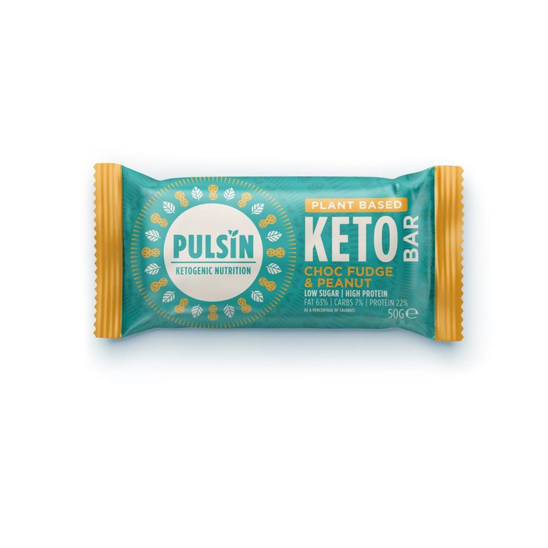 Pulsin Choc Fudge & Peanut Vegan Keto Bar