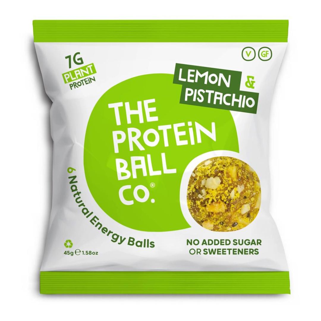 The Protein Ball Co. Lemon & Pistachio Vegan Protein Balls