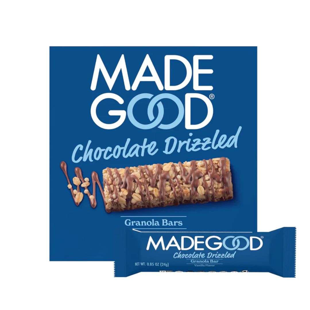 MadeGood Granola Bars Chocolate Drizzled Vanilla