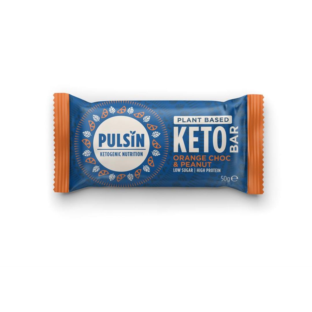 Pulsin Orange Choc & Peanut Vegan Keto Bar