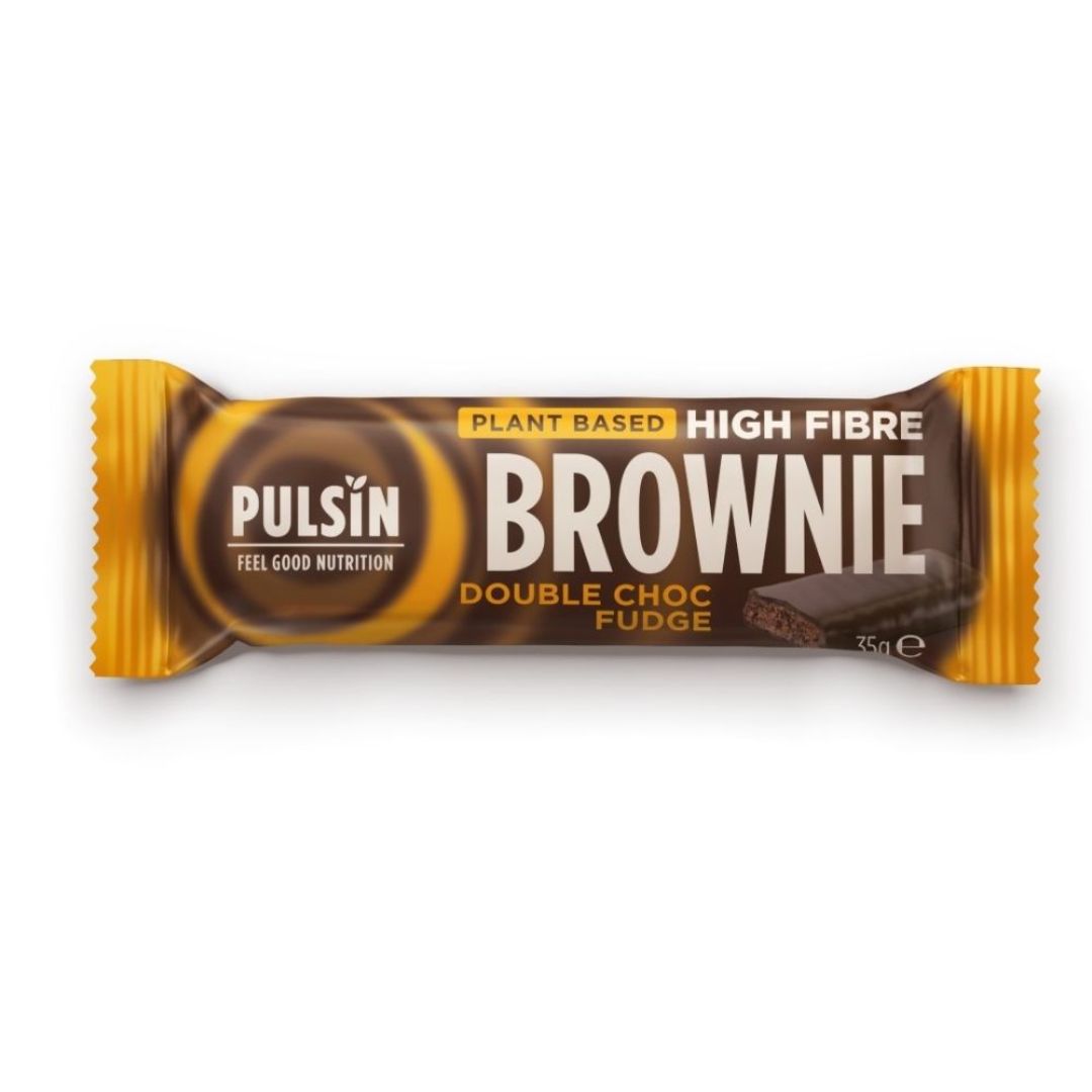 Pulsin Double Choc Fudge High Fibre Vegan Brownie