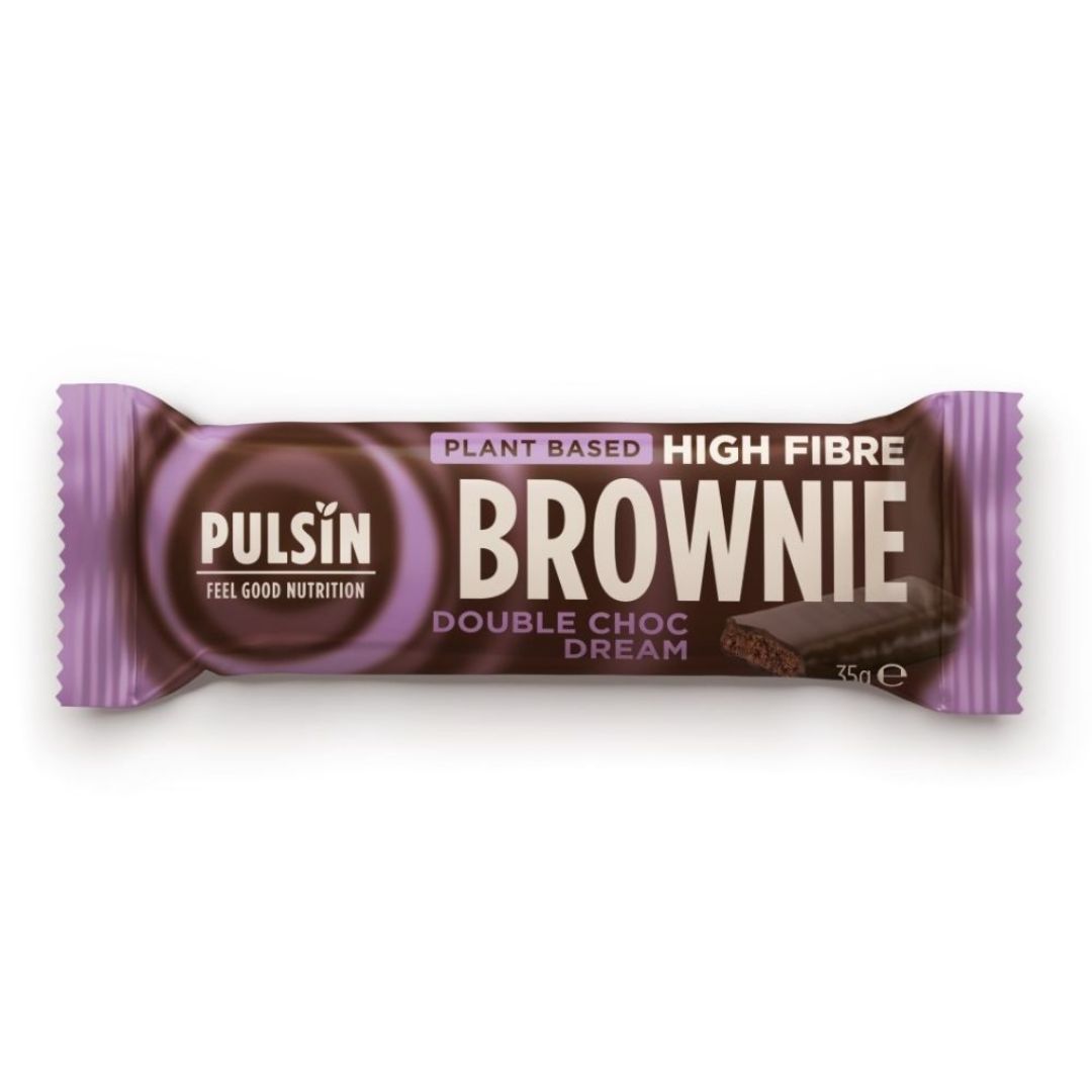 Pulsin Double Choc Dream High Fibre Vegan Brownie