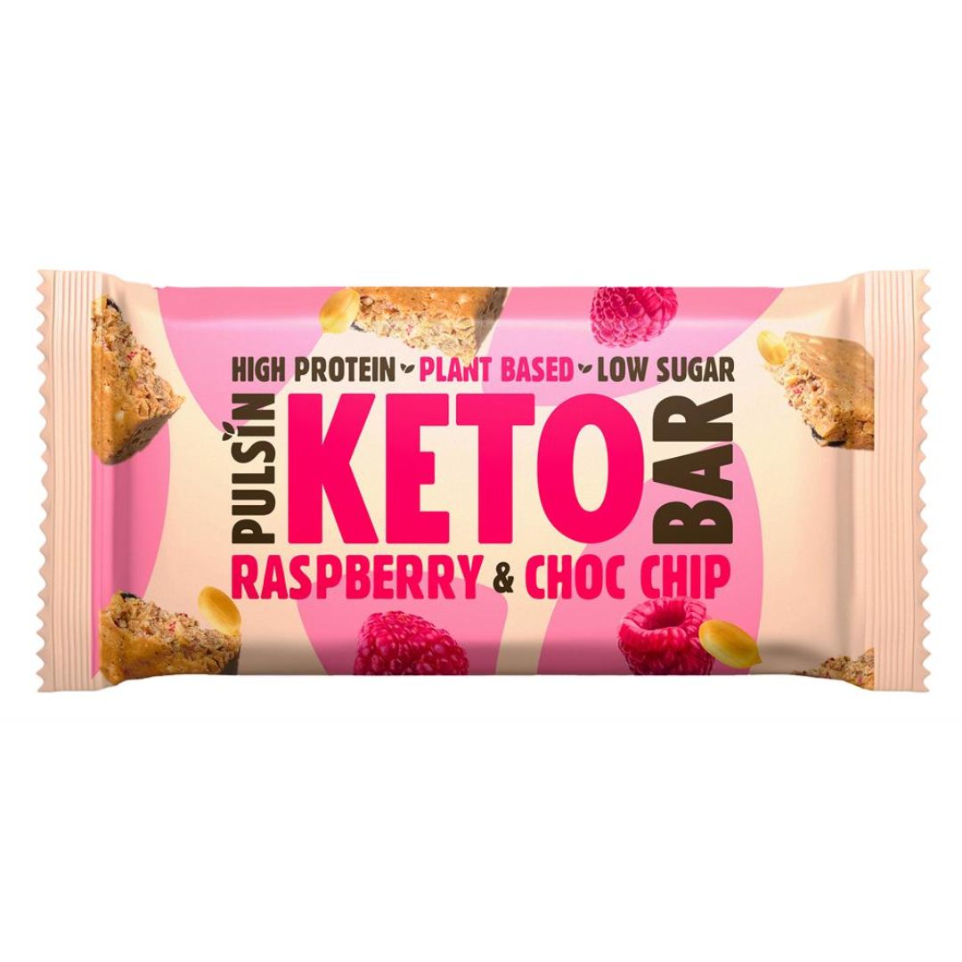 Pulsin Raspberry & Choc Chip Vegan Keto Bar