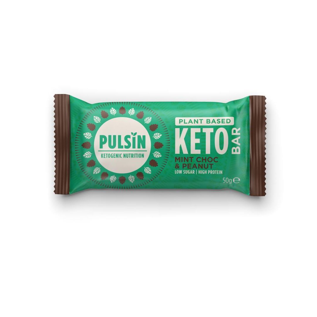 Pulsin Mint Choc & Peanut Vegan Keto Bar