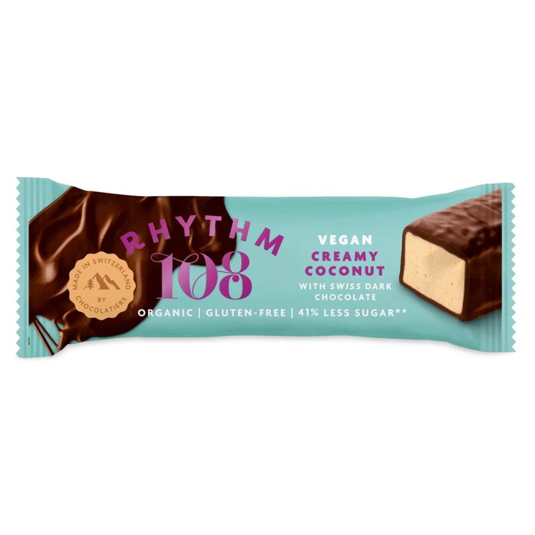 Rhythm 108 - Swiss chocolate coated bar - Super Coconut flavour