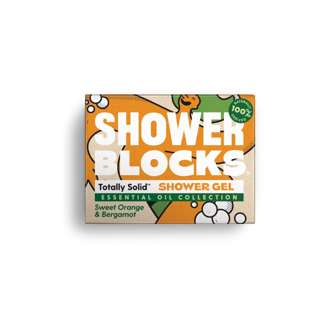 Shower Blocks Solid Shower Gel in Orange & Bergamot