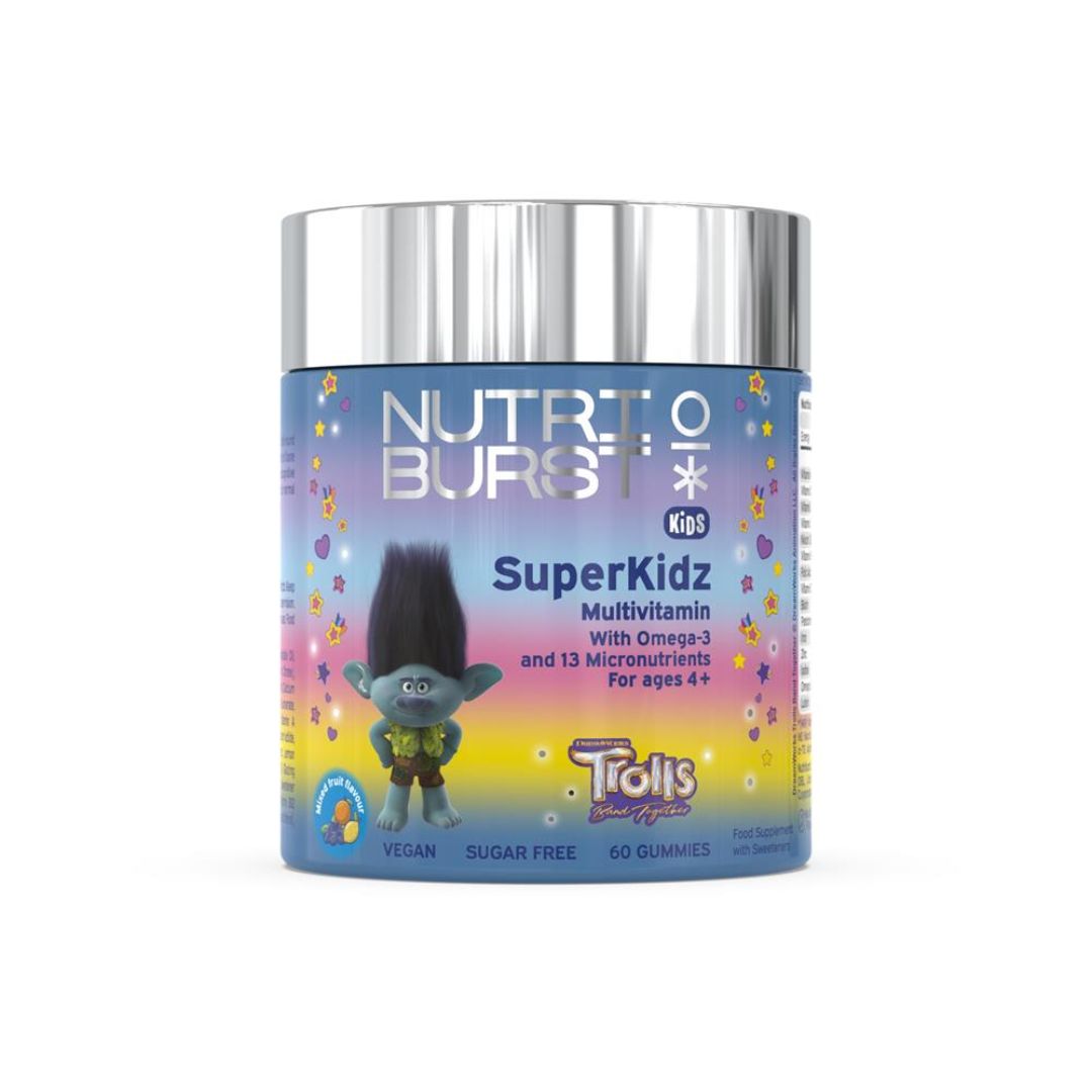 Nutriburst Kids Sugar-Free Vegan SuperKidz Multivitamin Gummies