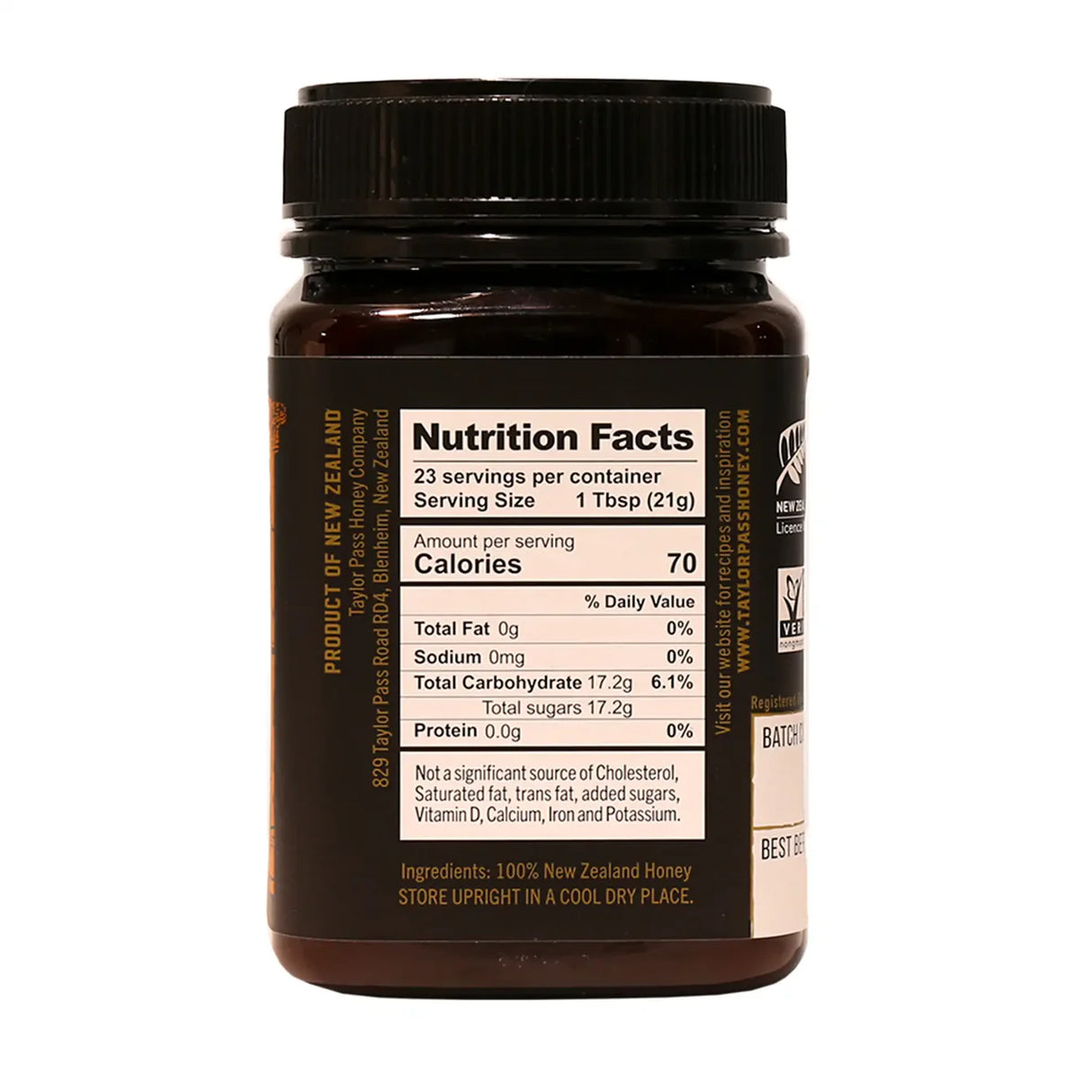 Taylor Pass Manuka Honey UMF5+/MGO83