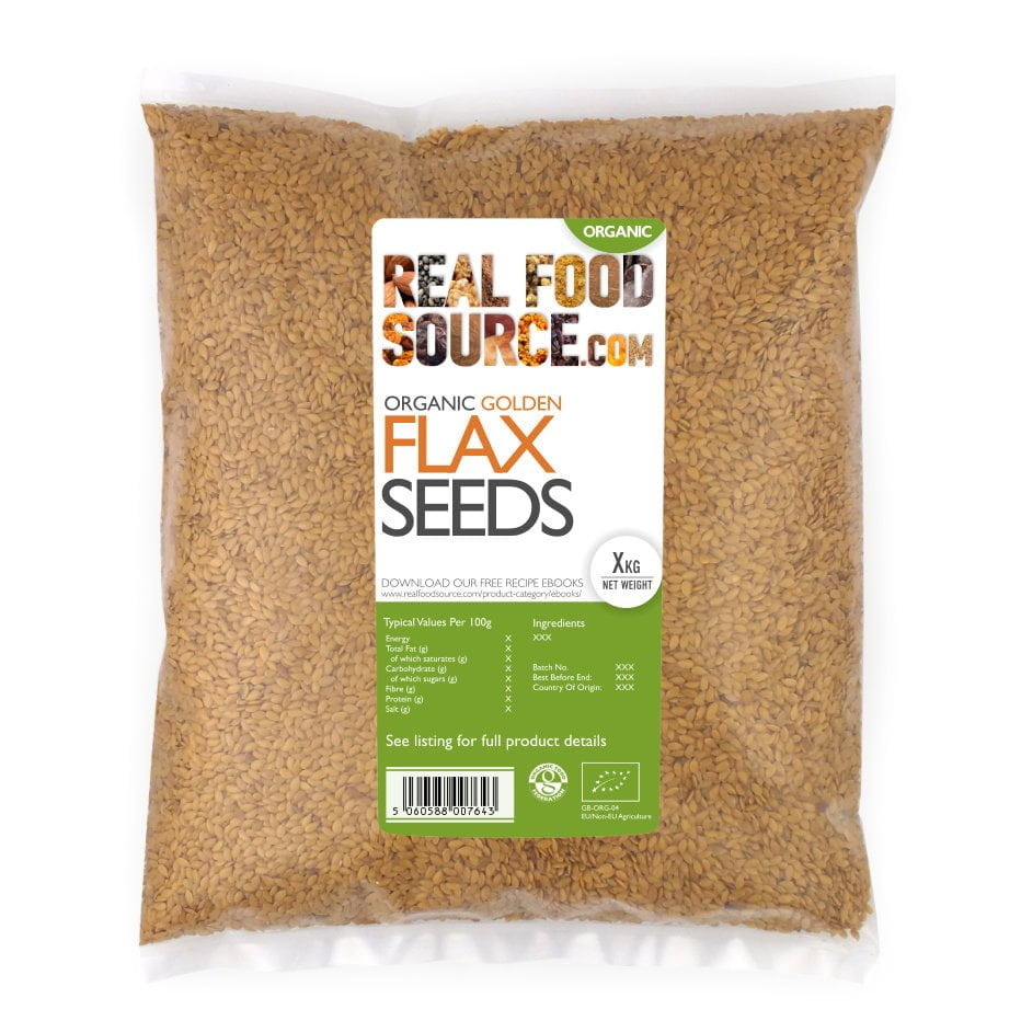 Organic Golden Flax Seeds – RealFoodSource