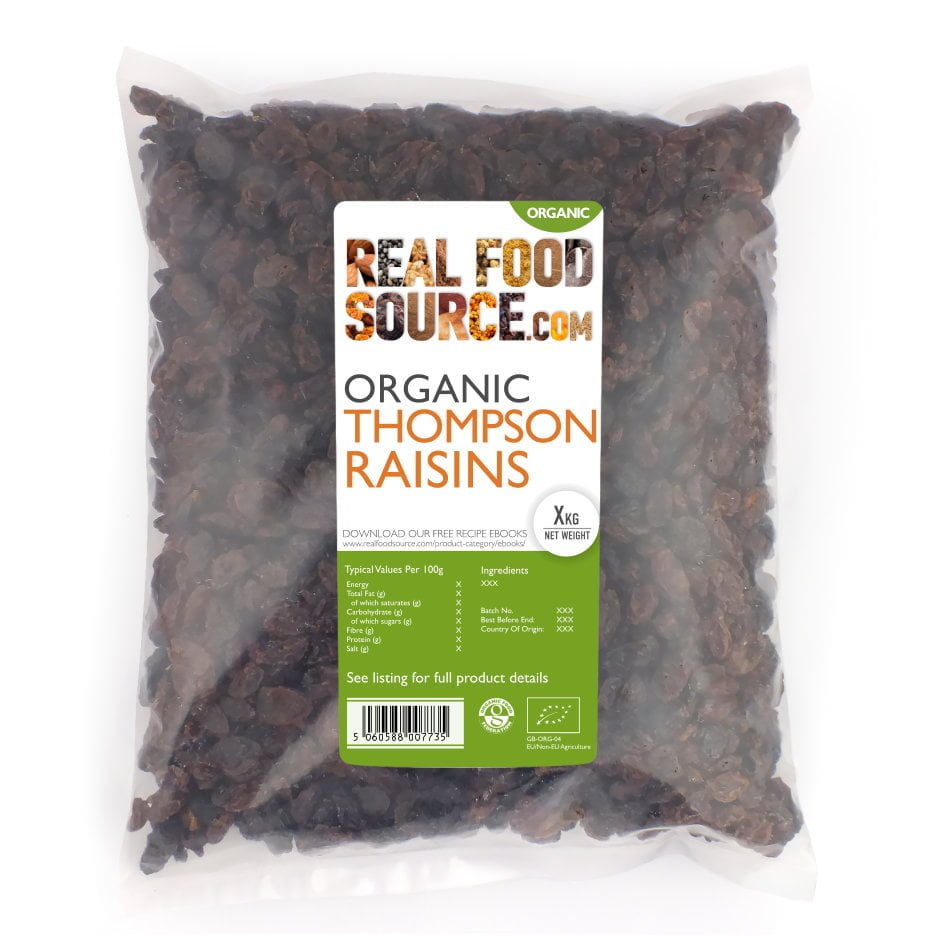 Organic Thompson Raisins | RealFoodSource
