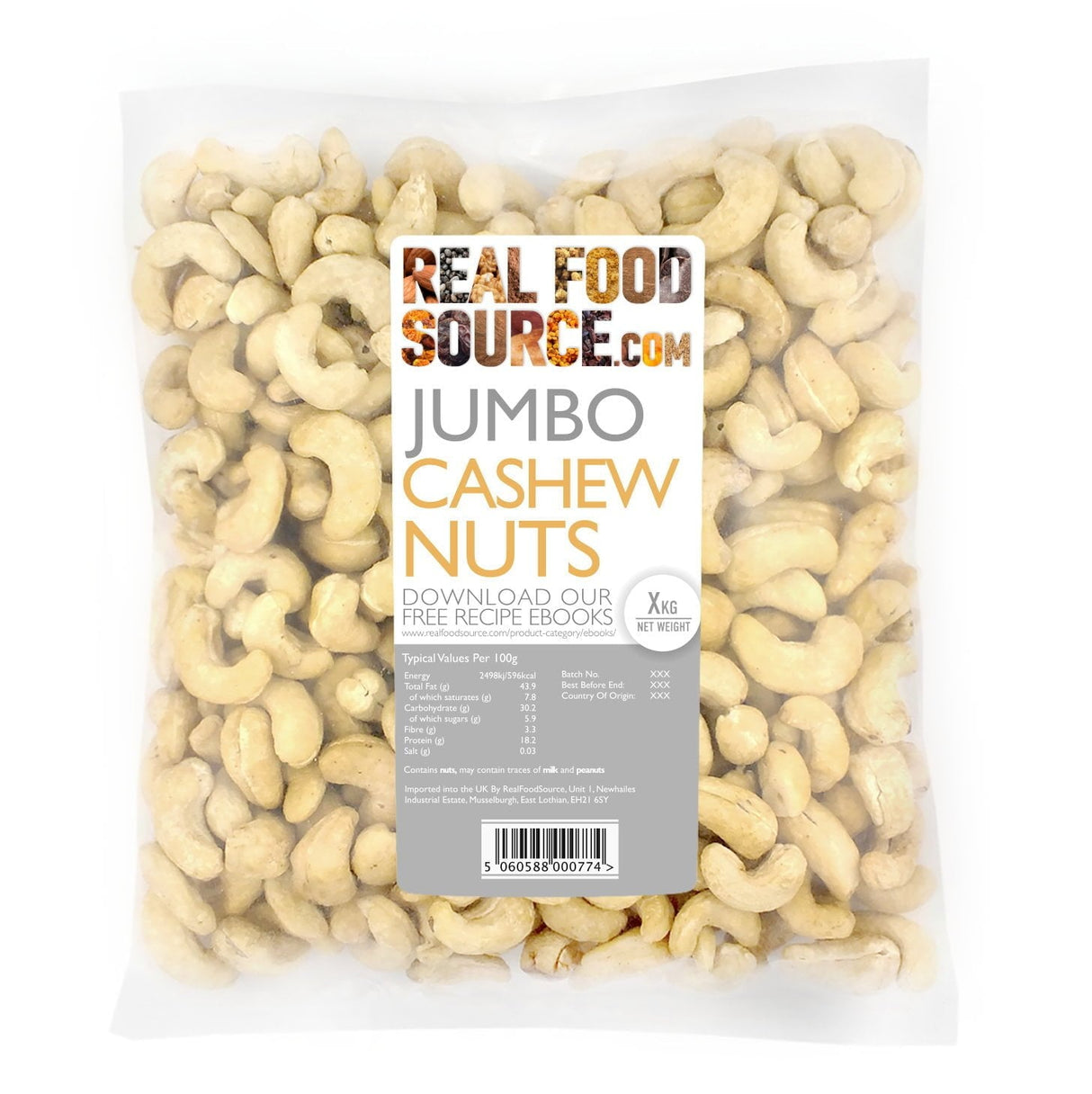Cashew Nuts Whole Jumbo